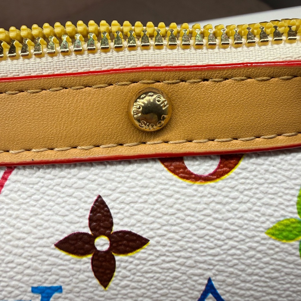 Louis Vuitton Multicolor Monogram Mini Pochette - White - Picture 6 of 6